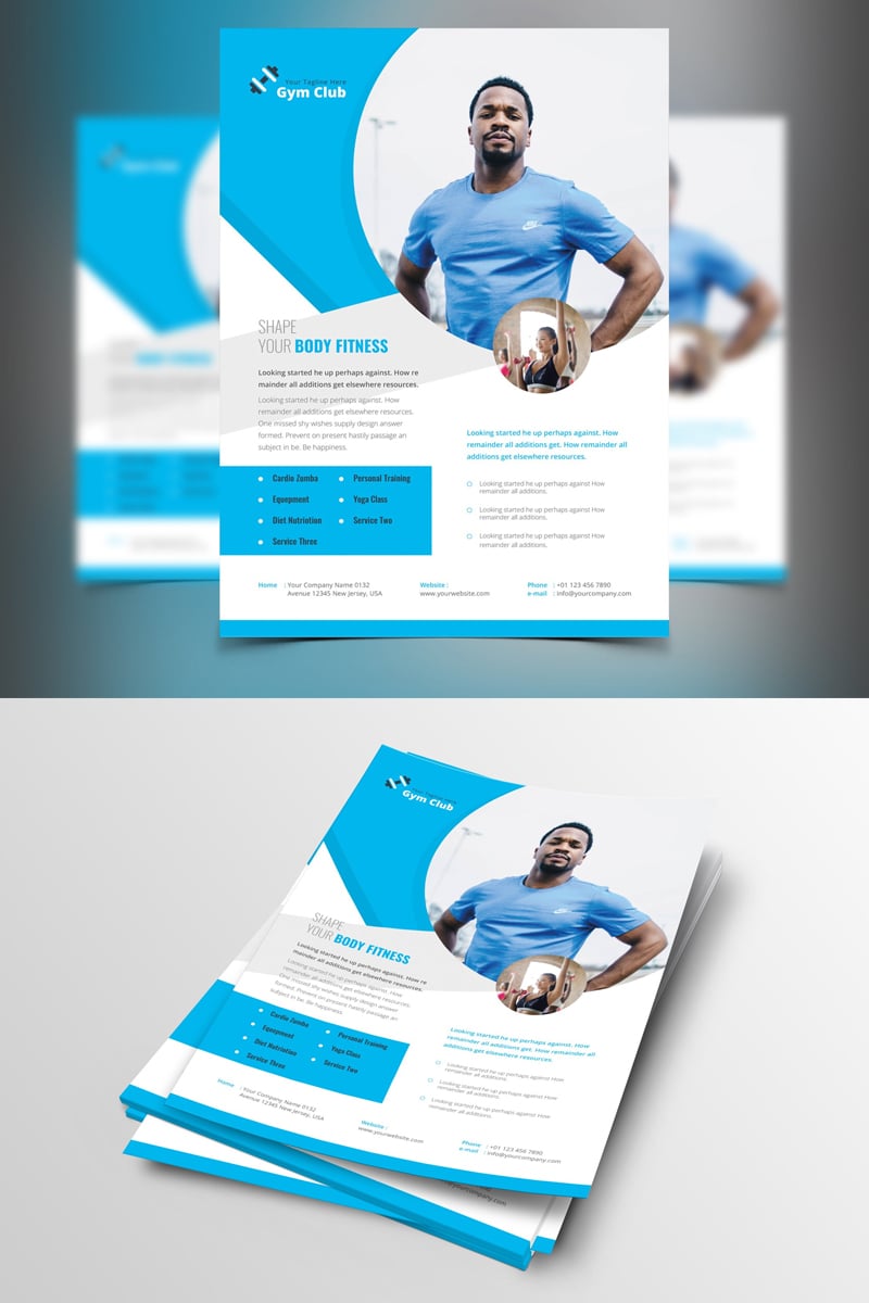 Palomas-Shape-Your-Body-Gym-Flyer - Corporate Identity Template