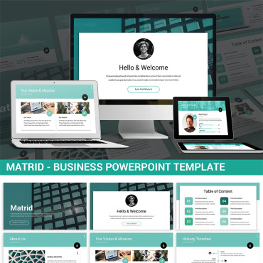Teal Blue PowerPoint Templates 87397