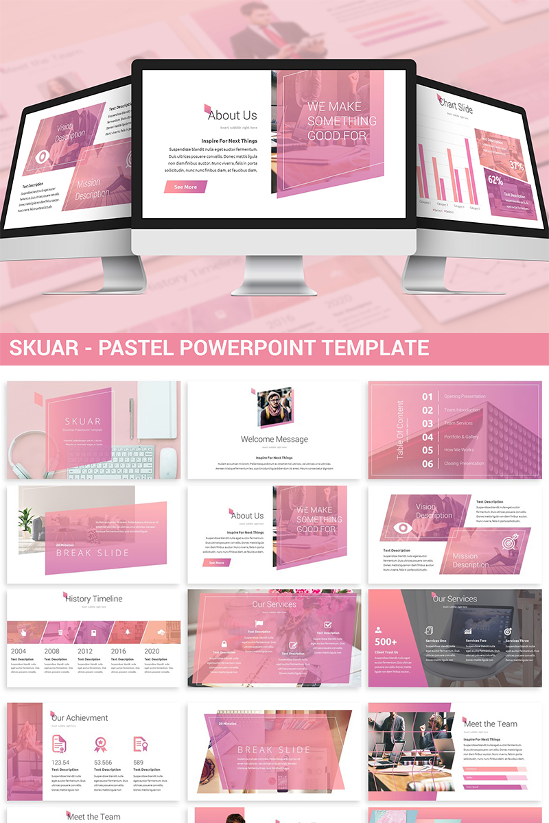 Skuar - Pastel PowerPoint template