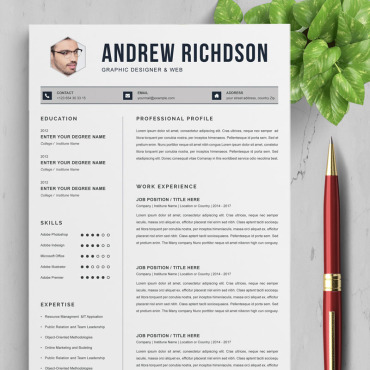 Page A4 Resume Templates 87413
