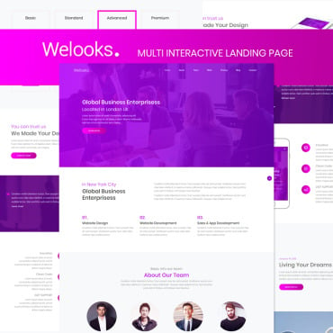 Bootstrap4 Business Landing Page Templates 87515