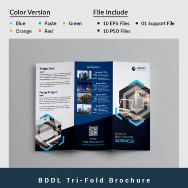 Blue Brochure Corporate Identity 87543