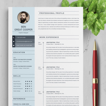 Page A4 Resume Templates 87572