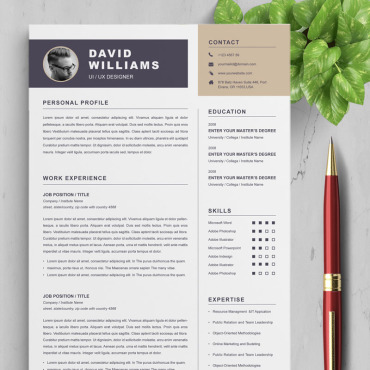 Page A4 Resume Templates 87574