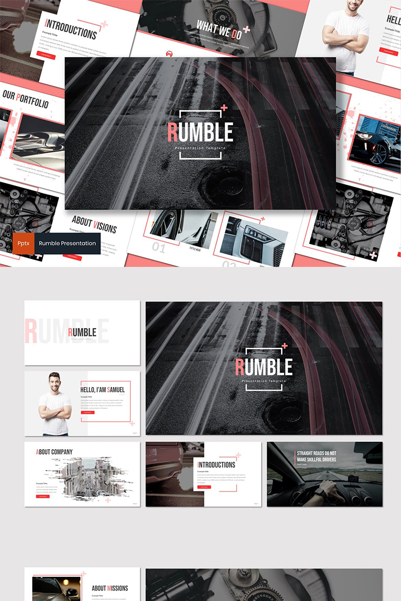 Rumble PowerPoint template