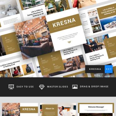 Motel Accomodation Keynote Templates 87885