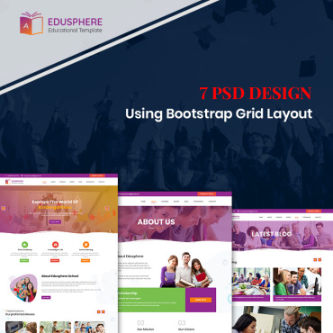 Learning Education PSD Templates 87916
