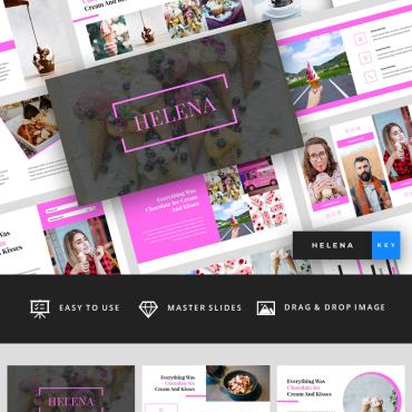 Icecream Cream Keynote Templates 87979