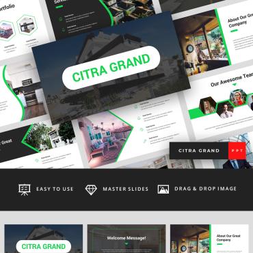 Homedesign Cluster PowerPoint Templates 88173