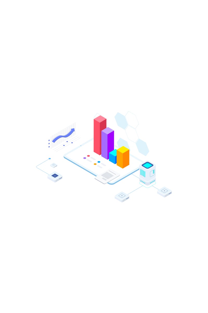 Financial Report on Blockchain Isometric 6 - FV - Illustration