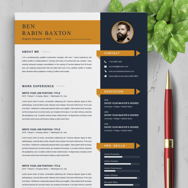 Page A4 Resume Templates 88323