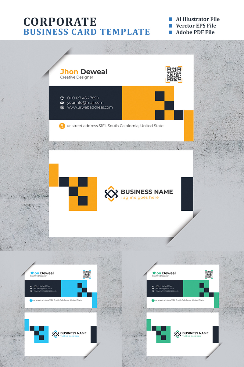 Official Minimal Business Card - Corporate Identity Template