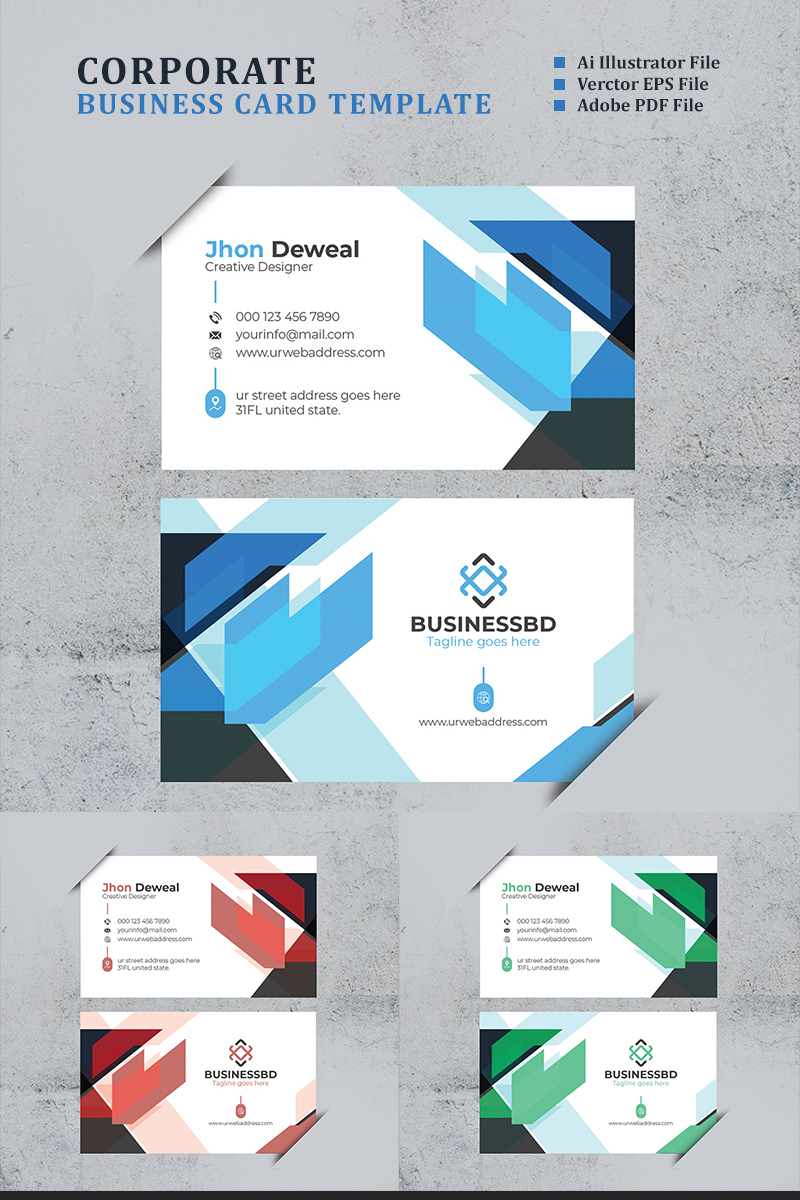 Business Card V2 - Corporate Identity Template