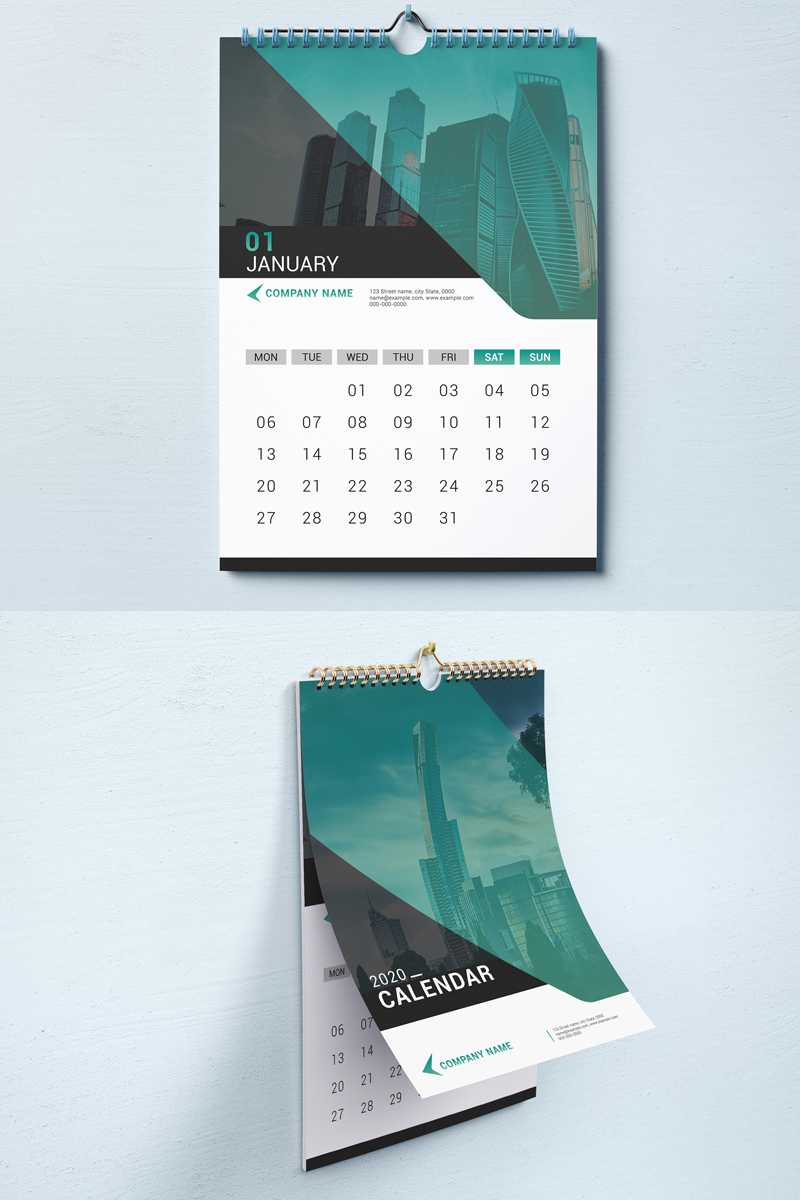 Sistec Wall Calendar 2021 - Corporate Identity Template