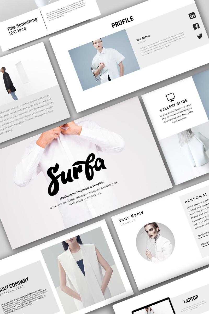 Surfa Minimal PowerPoint template