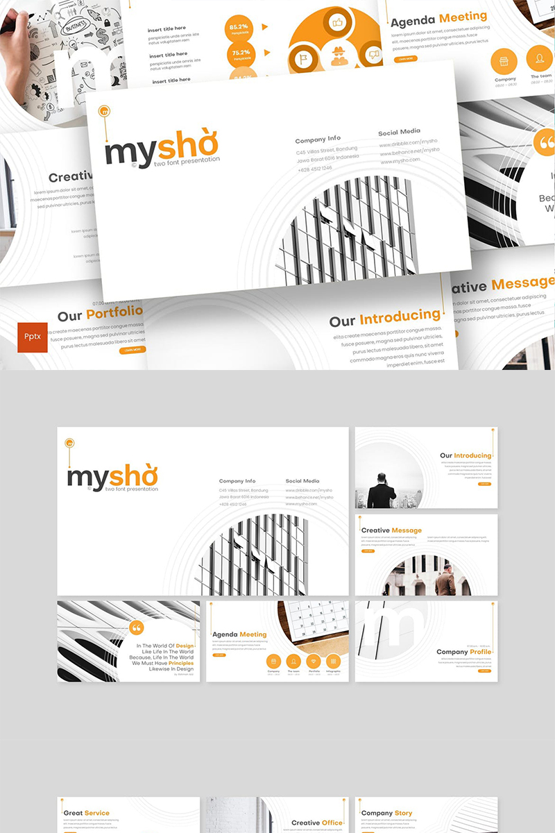 Myshio PowerPoint template