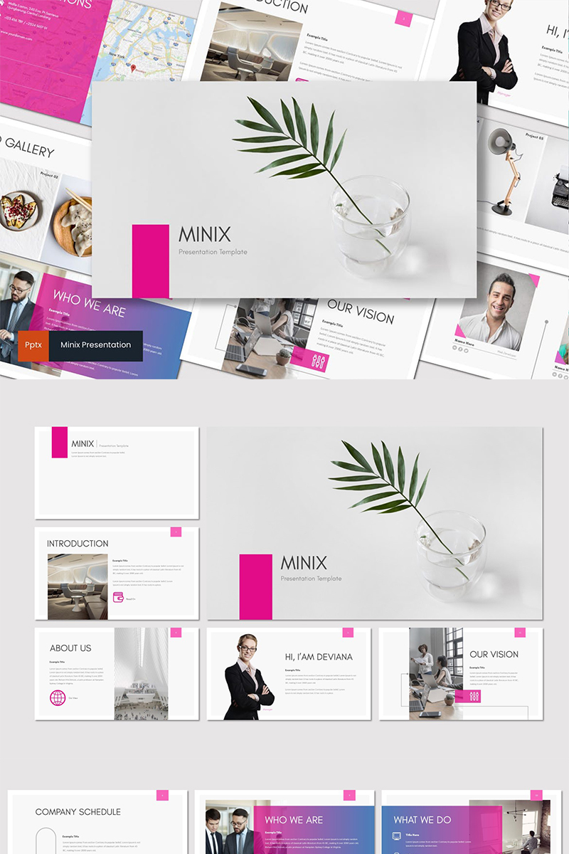 Minix PowerPoint template