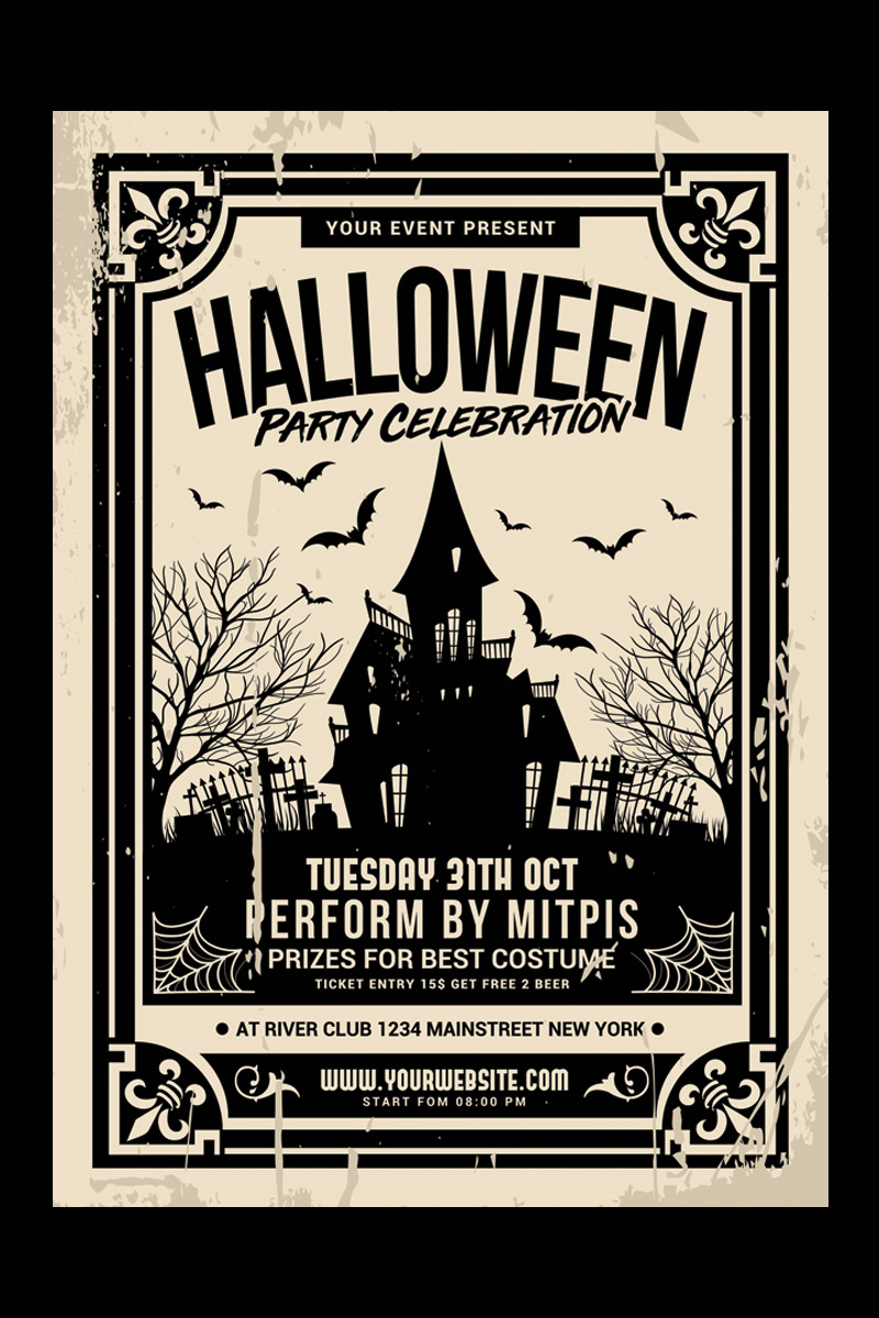 Halloween Party Celebration - Corporate Identity Template