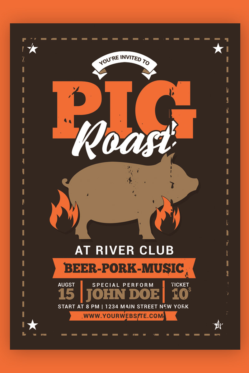 Pig Roast Event - Corporate Identity Template