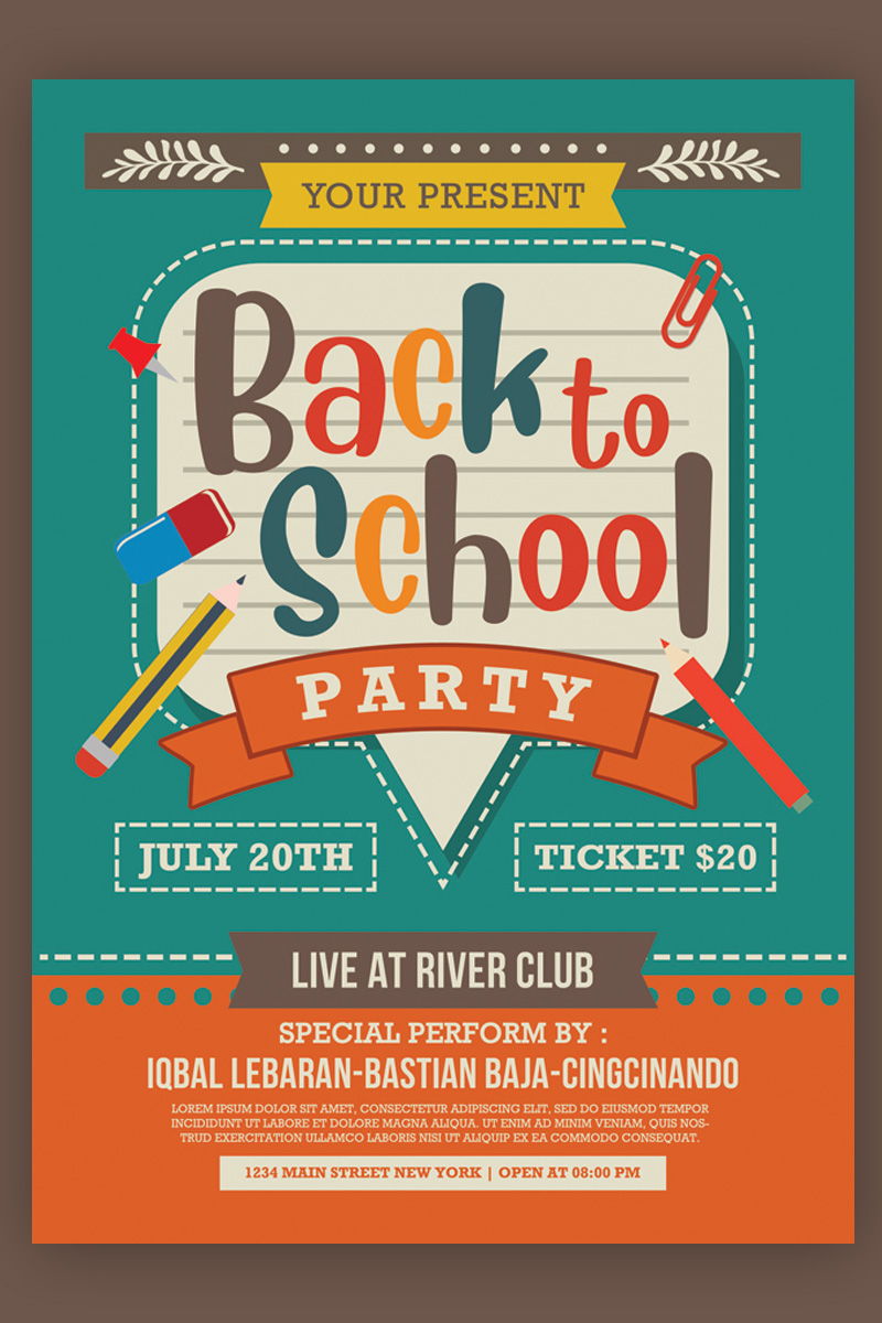 Back to School Party - Corporate Identity Template