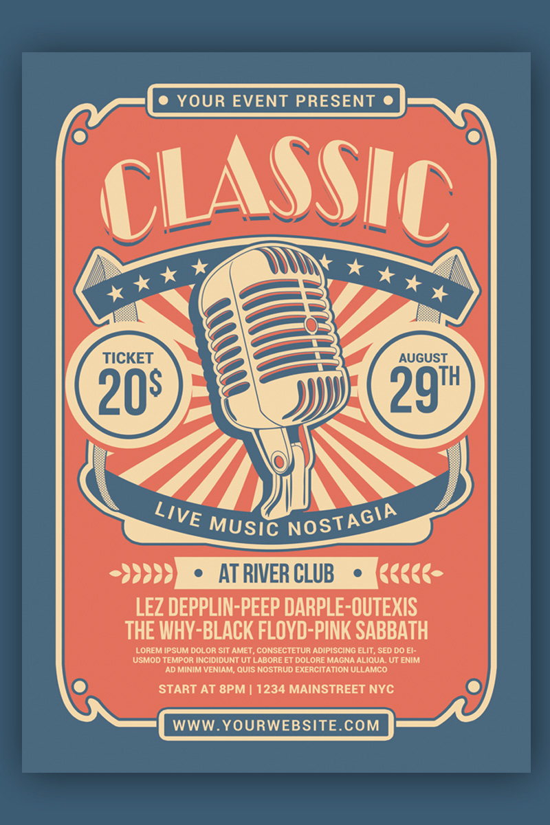 Classic Music Show Flyer - Corporate Identity Template