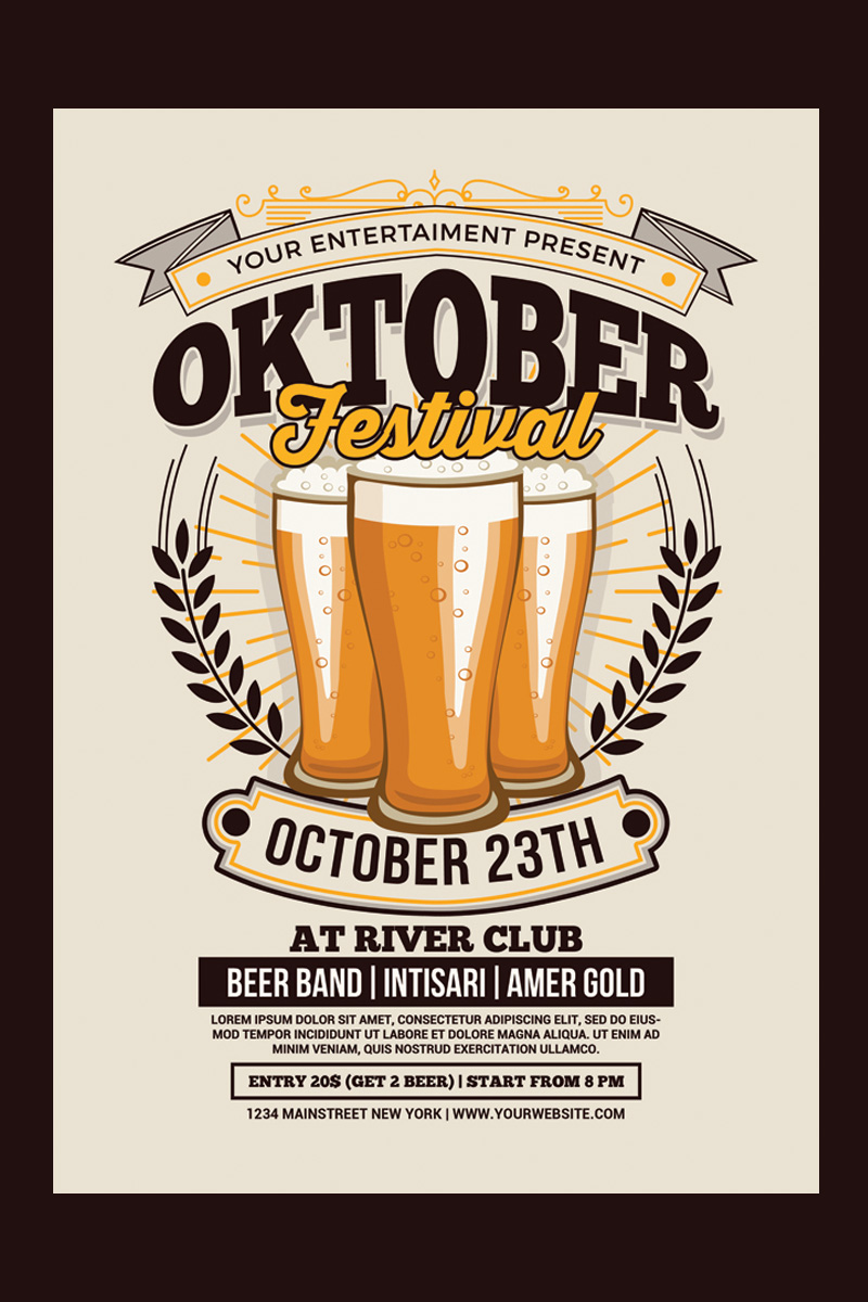 Oktoberfest Flyer - Corporate Identity Template