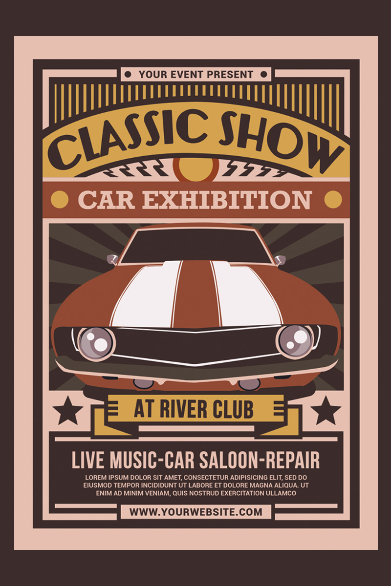 Classic Show Car Exhibition - Corporate Identity Template