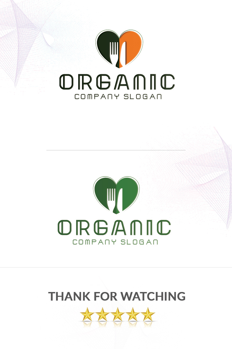 Organic Food Logo Template