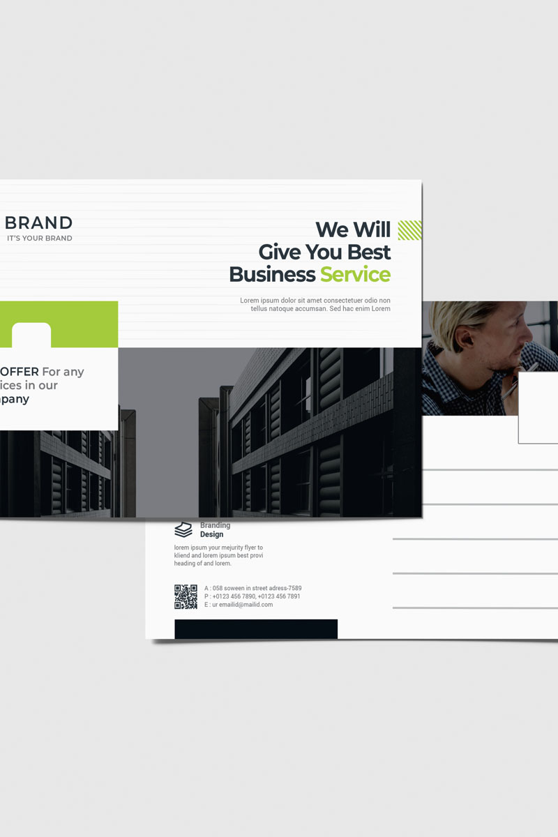 Brand Postcard Vol_ 4 - Corporate Identity Template