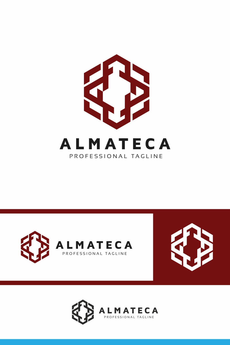 Almateca - Hexagon Logo Template