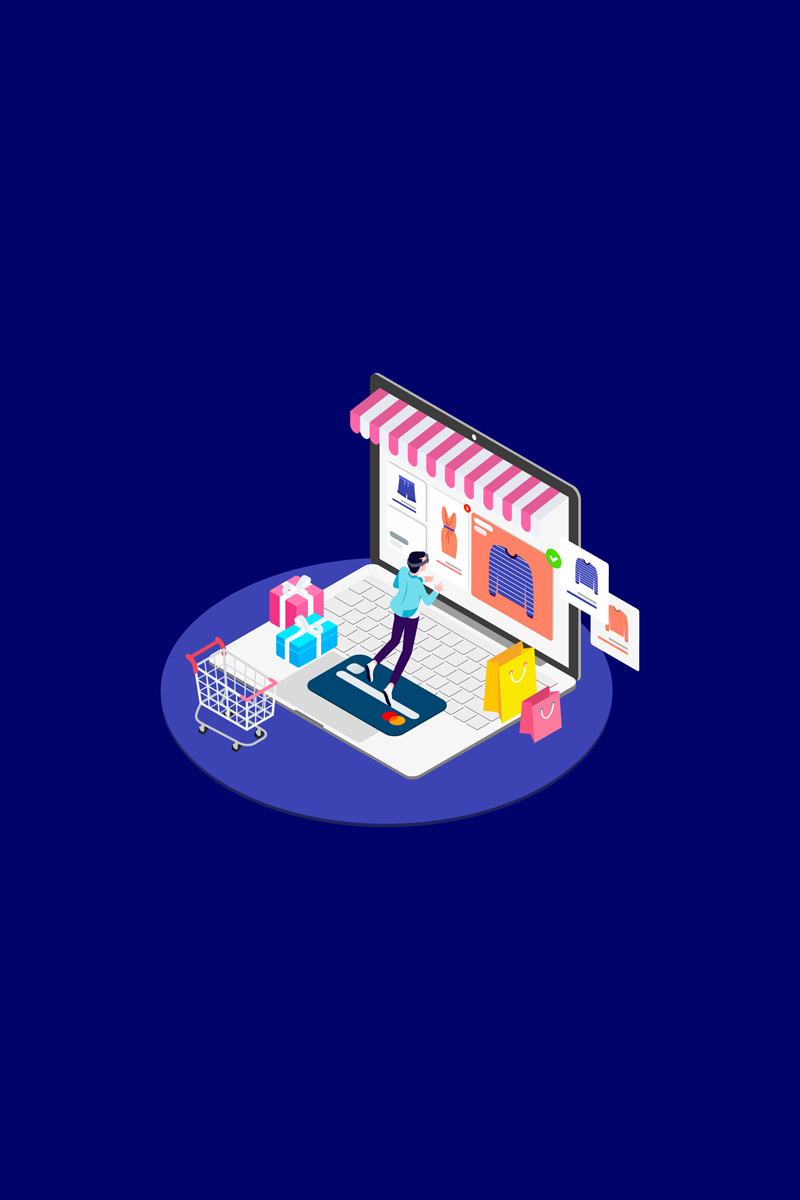 Find Information of Products with VR Isometric 2 - T2 - Illustration