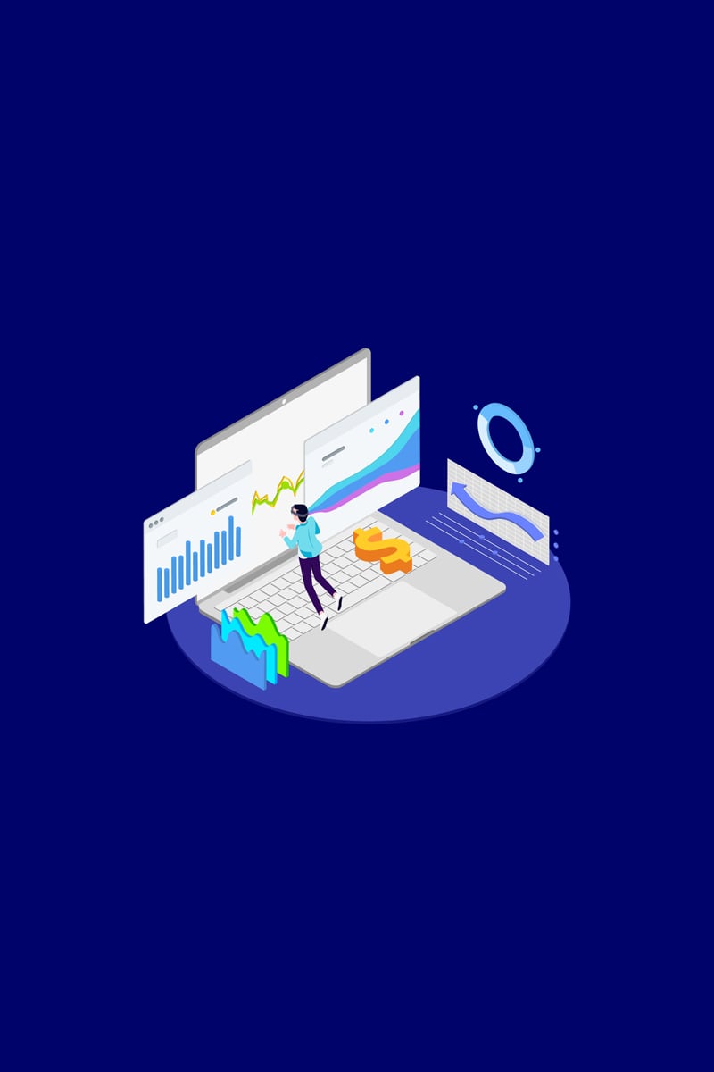 Data Analysisc with AR VR Isometric 4 - T2 - Illustration