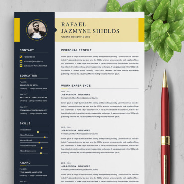 Page A4 Resume Templates 88987