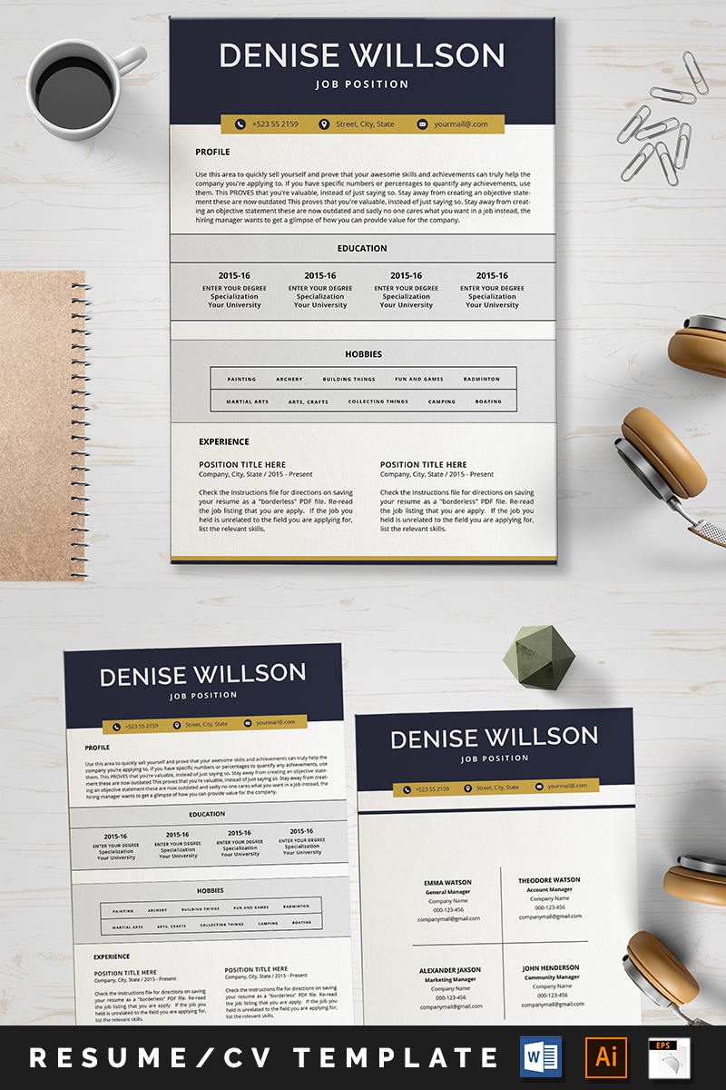 Denise Willson Cv Resume Template