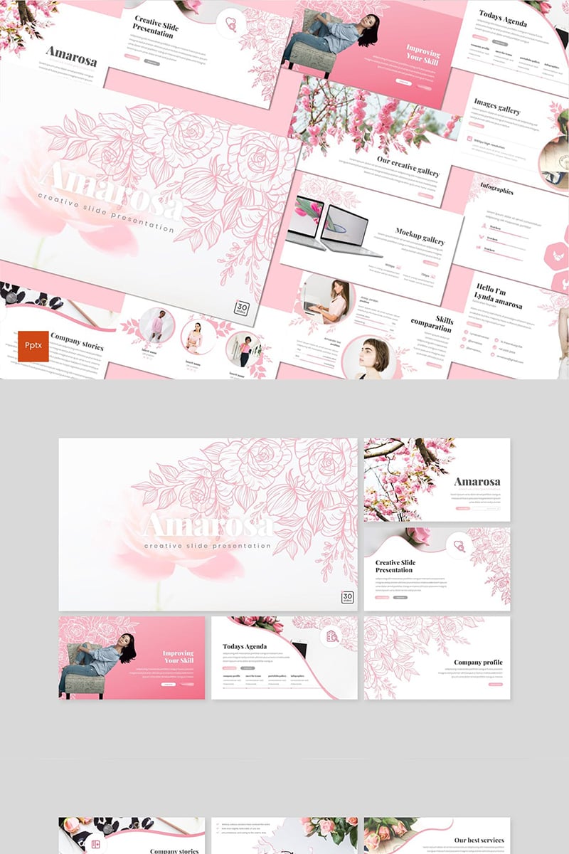 Amarosa PowerPoint template