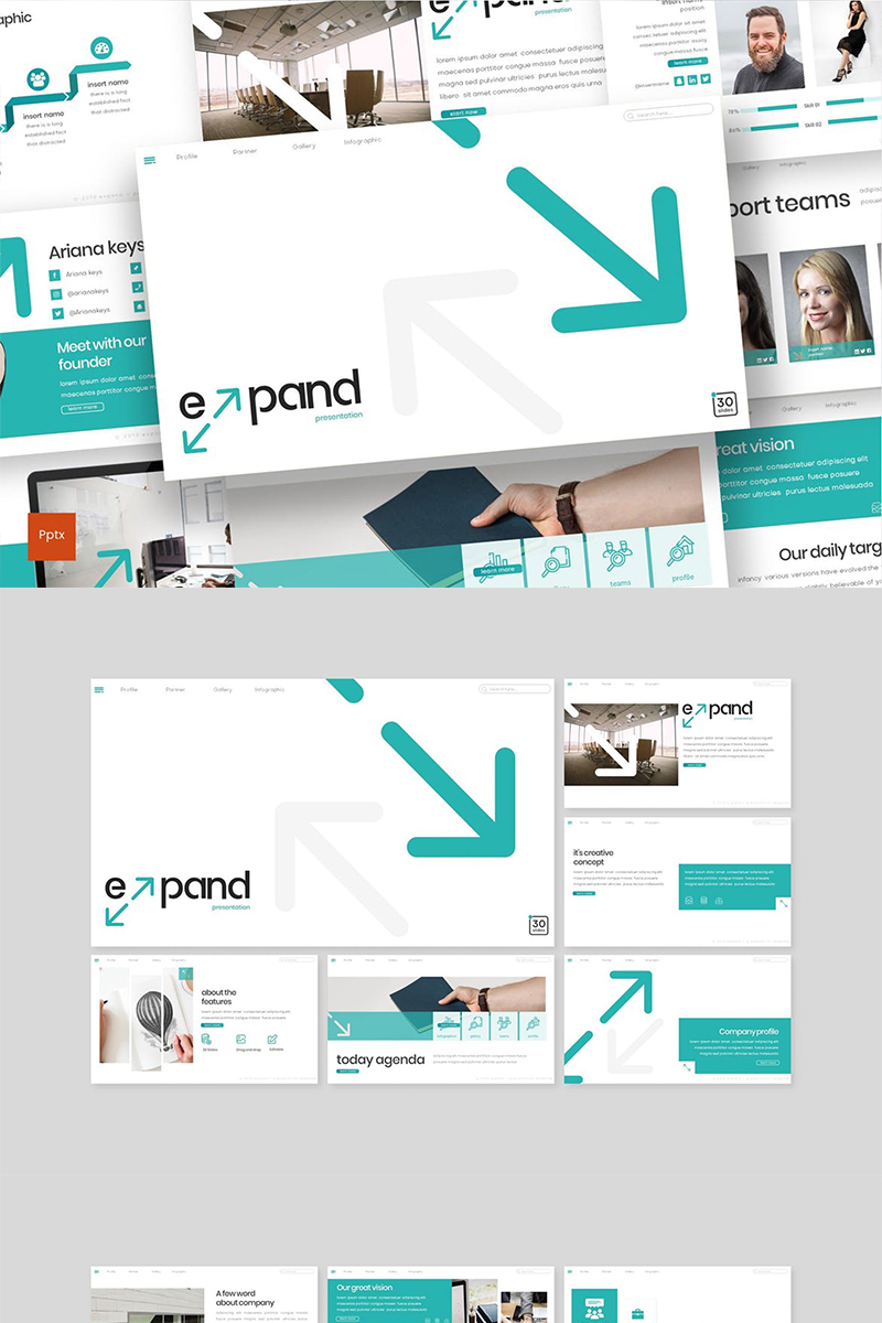 Expand PowerPoint template