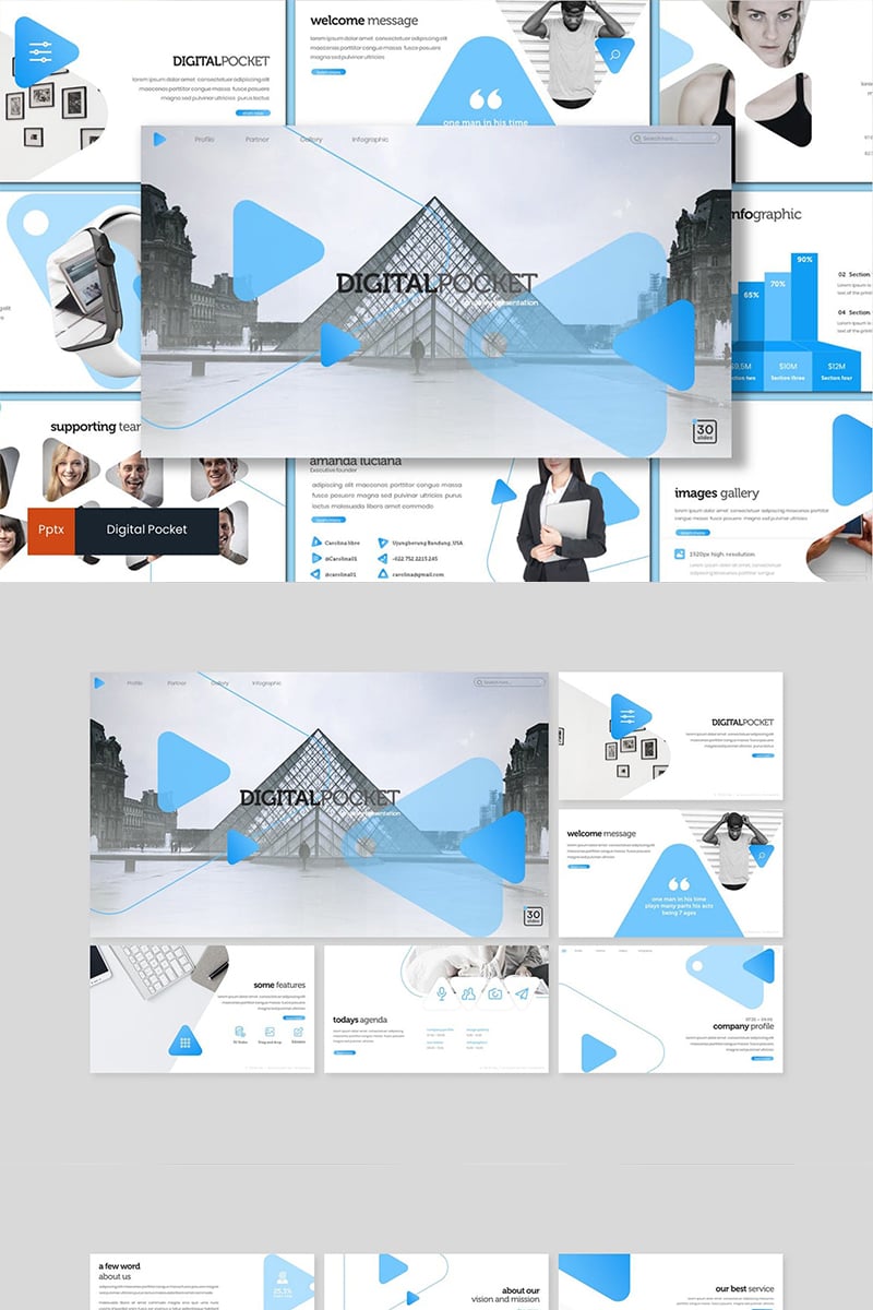 Digital Pocket PowerPoint template