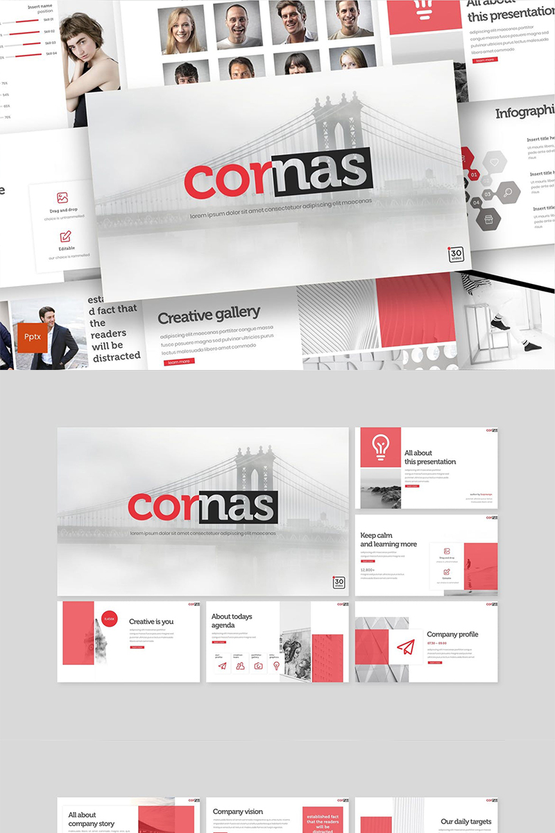 Cornas PowerPoint template