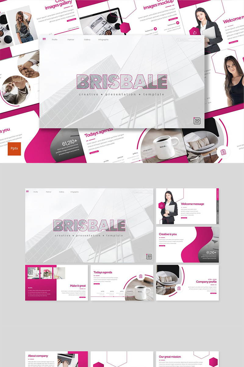 Brisbale PowerPoint template