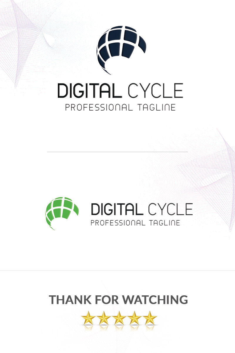 Digital Cycle Logo Template