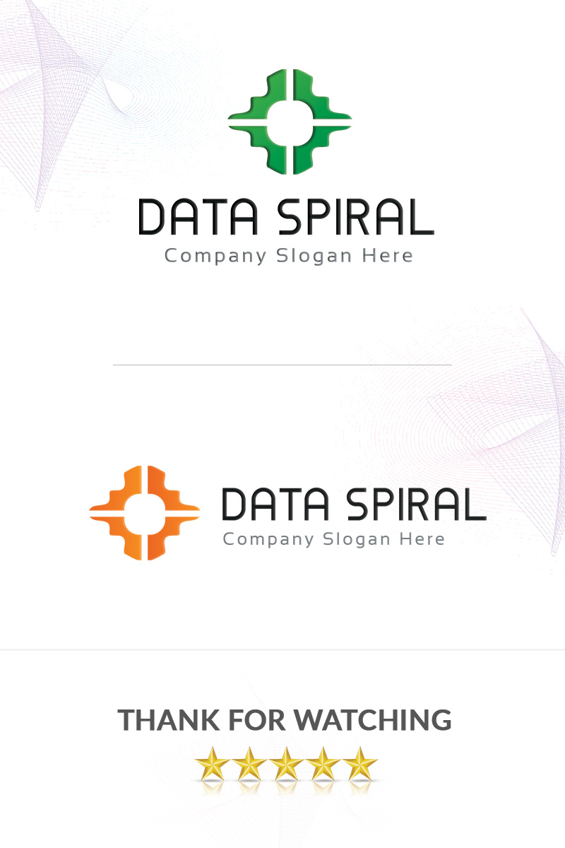 Data Spiral Logo Template