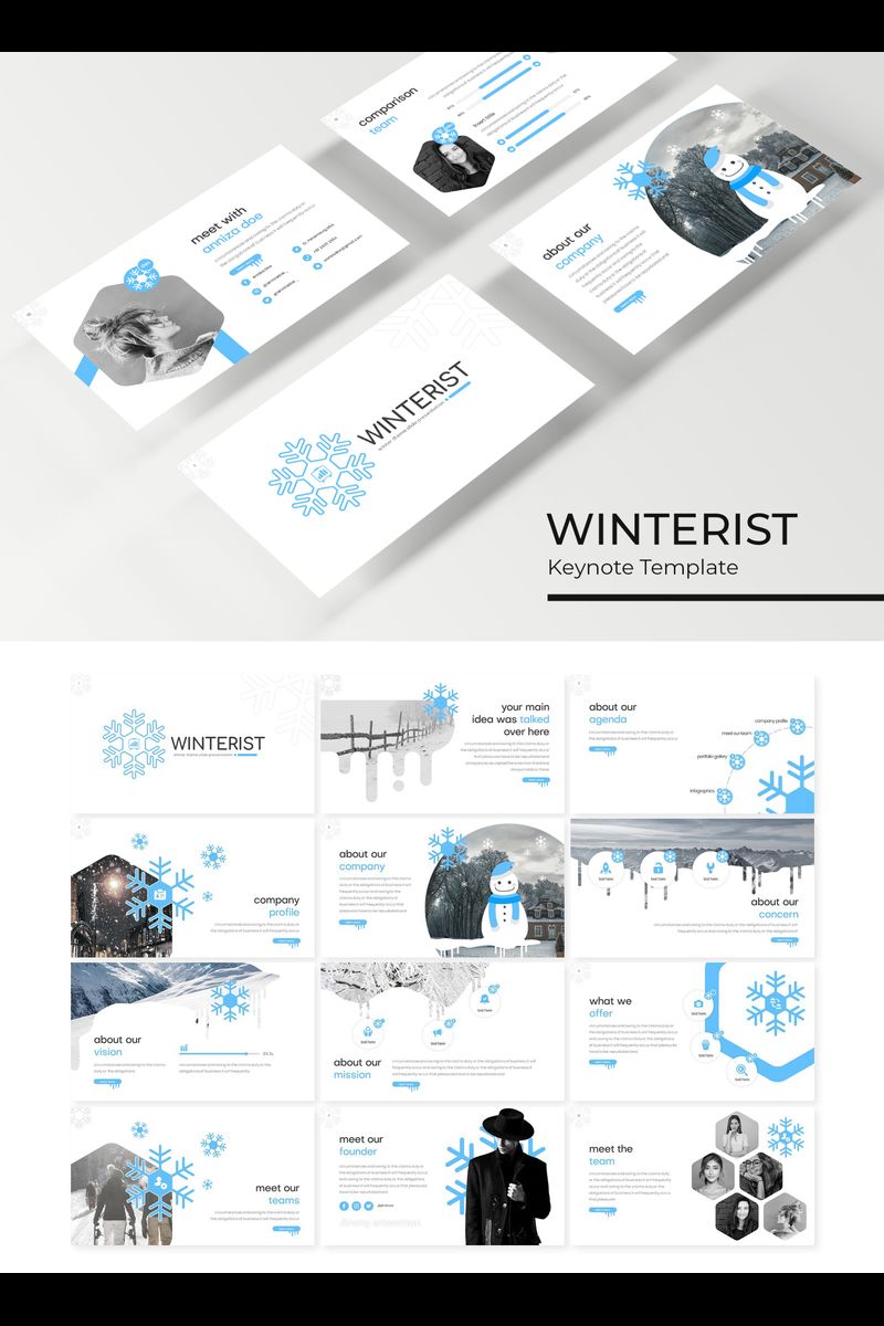 Winterist - Keynote template