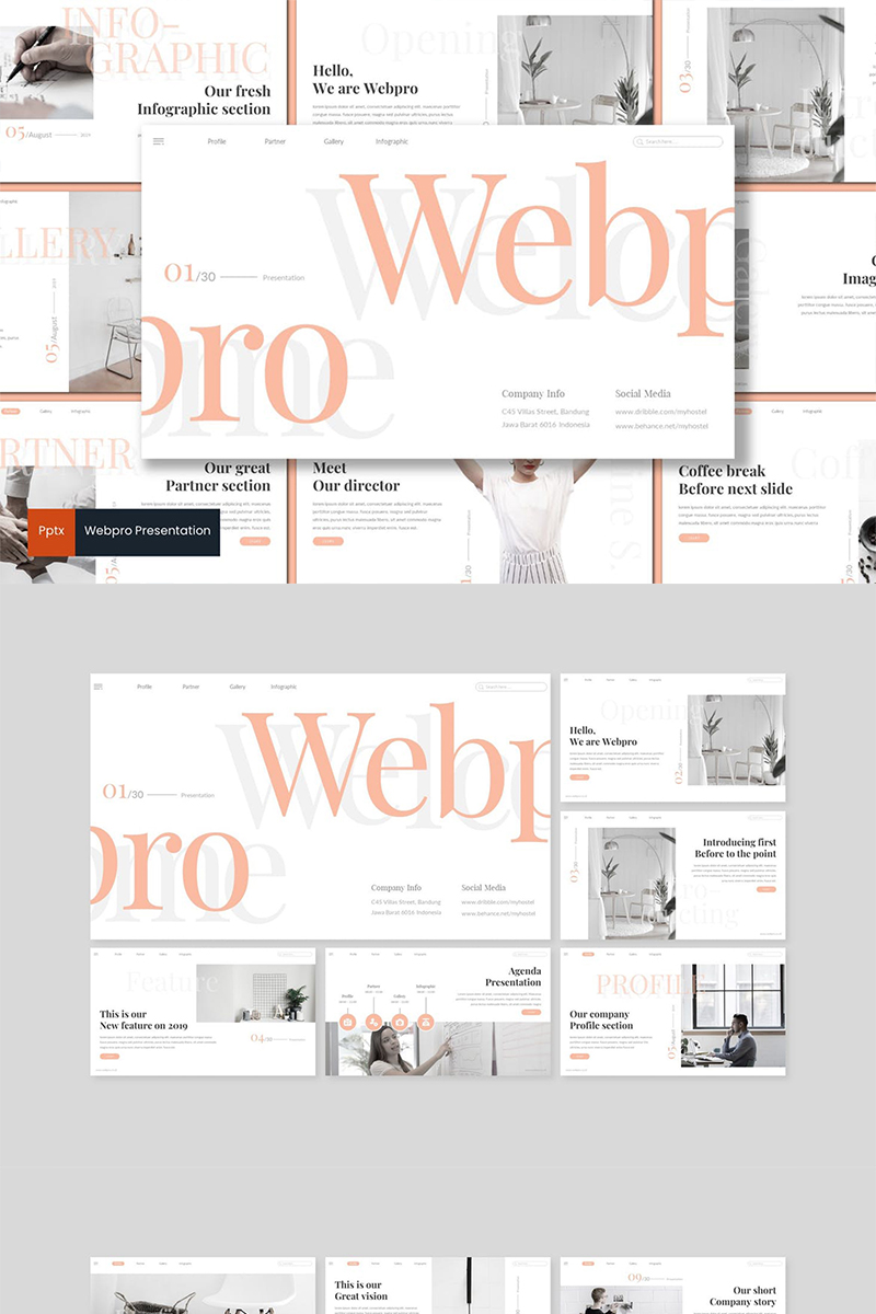 Webpro PowerPoint template