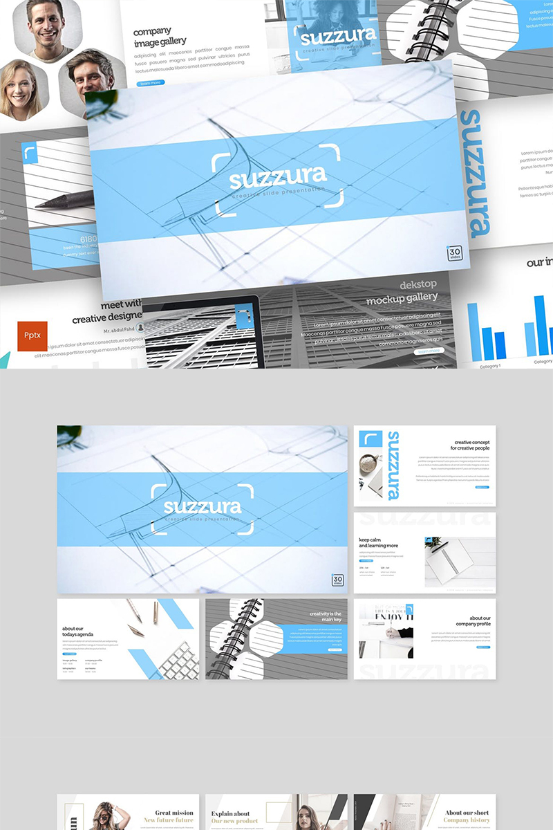 Suzzura PowerPoint template