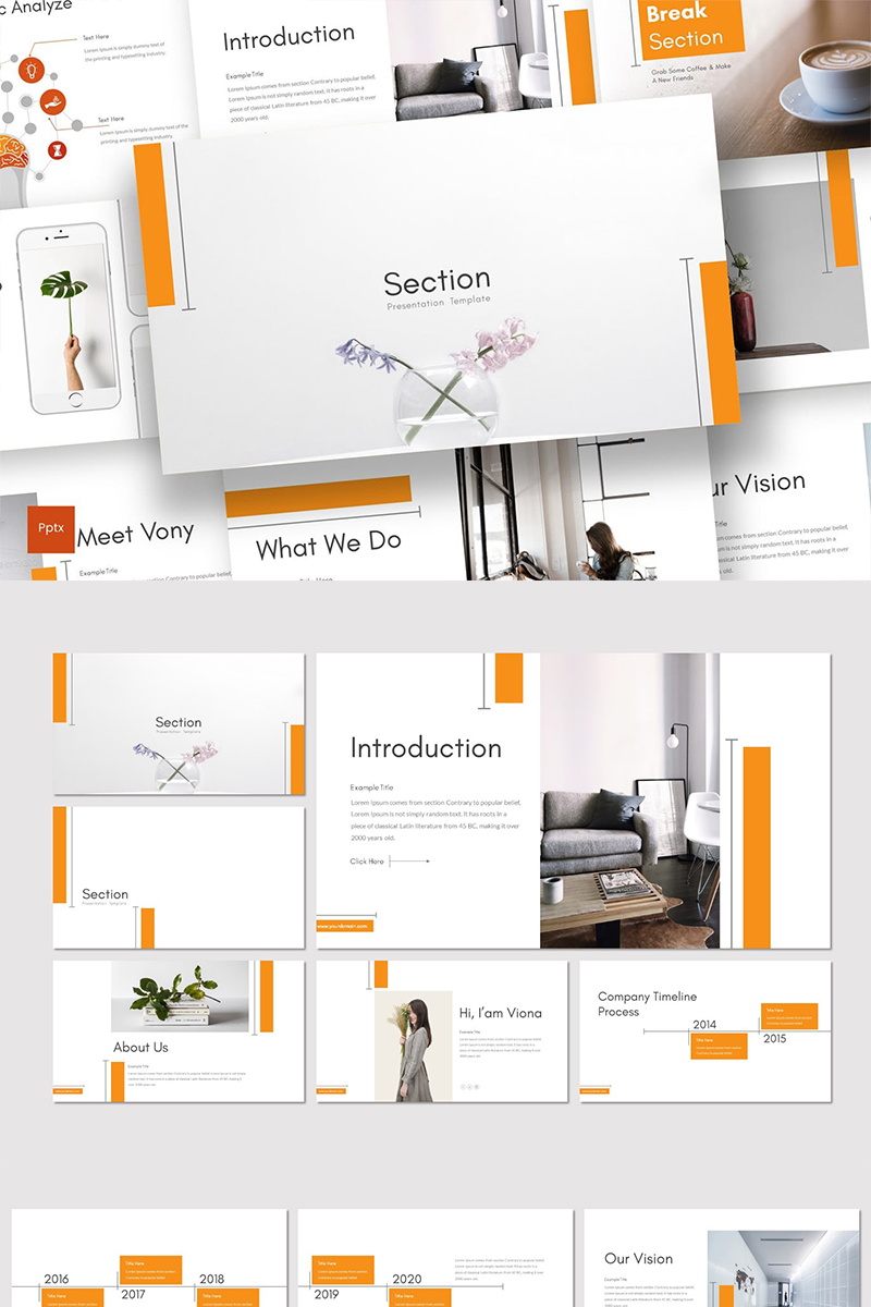 Section PowerPoint template