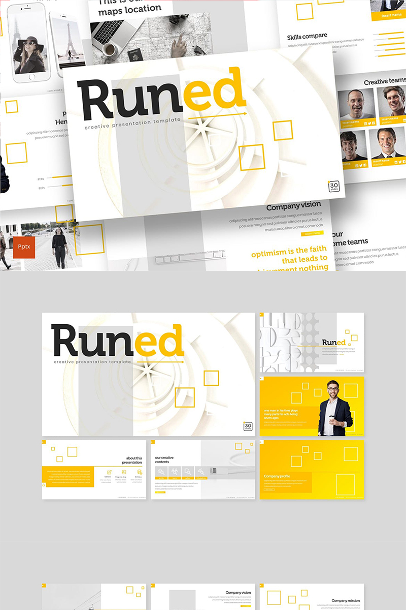 Runed PowerPoint template