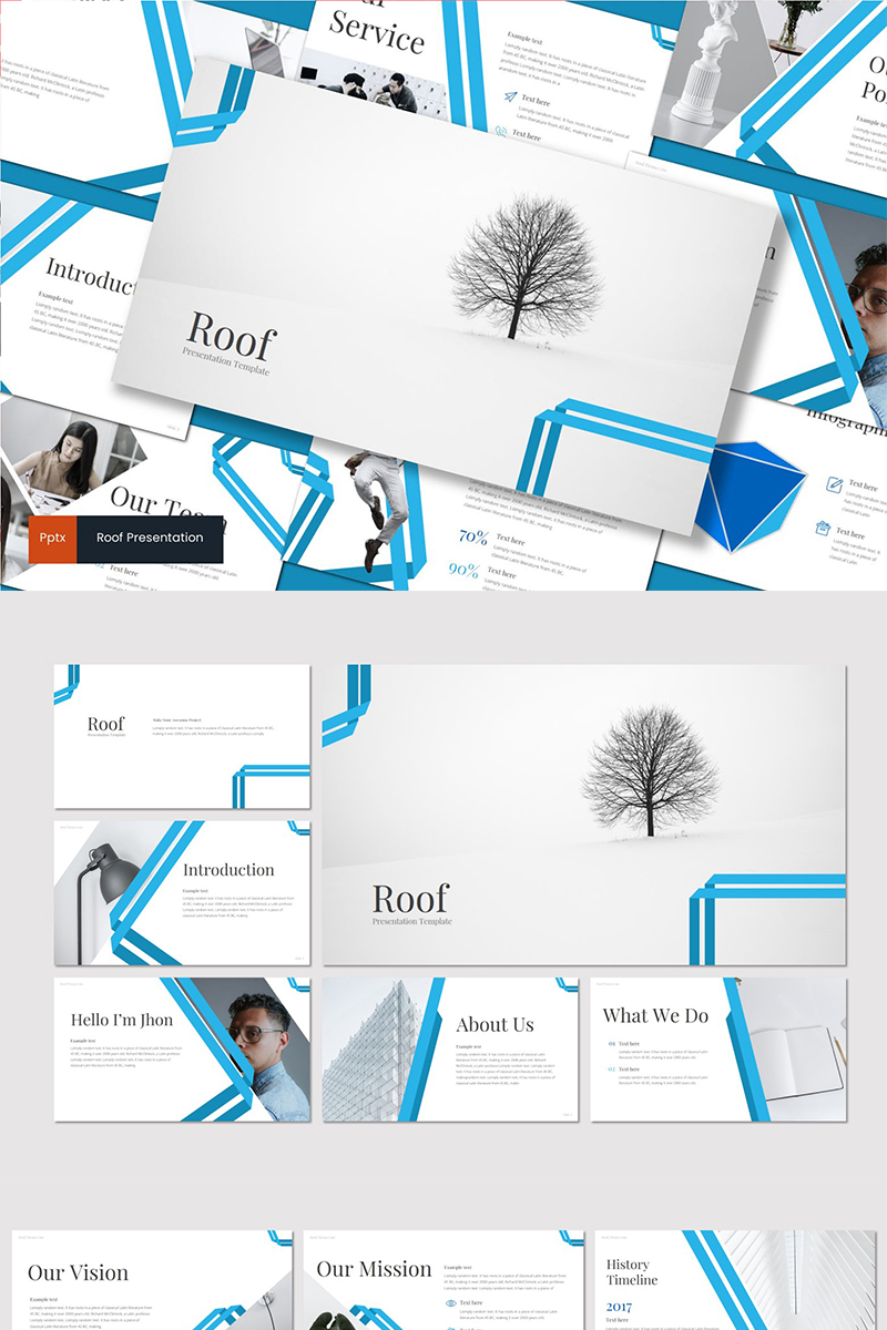 Roof PowerPoint template