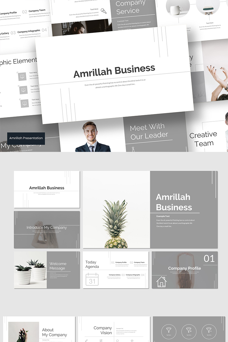 Amrillah PowerPoint template