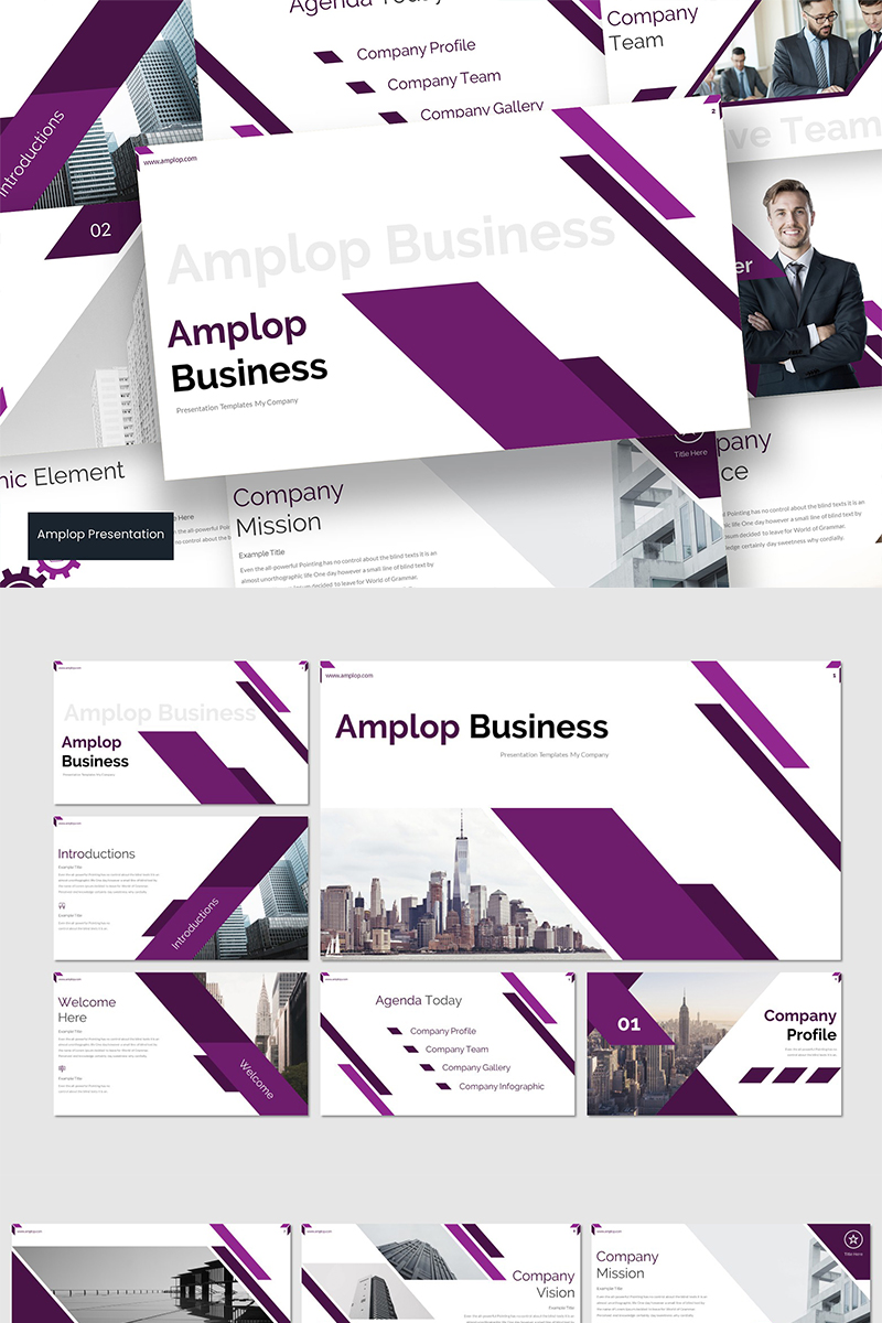 Amplop PowerPoint template