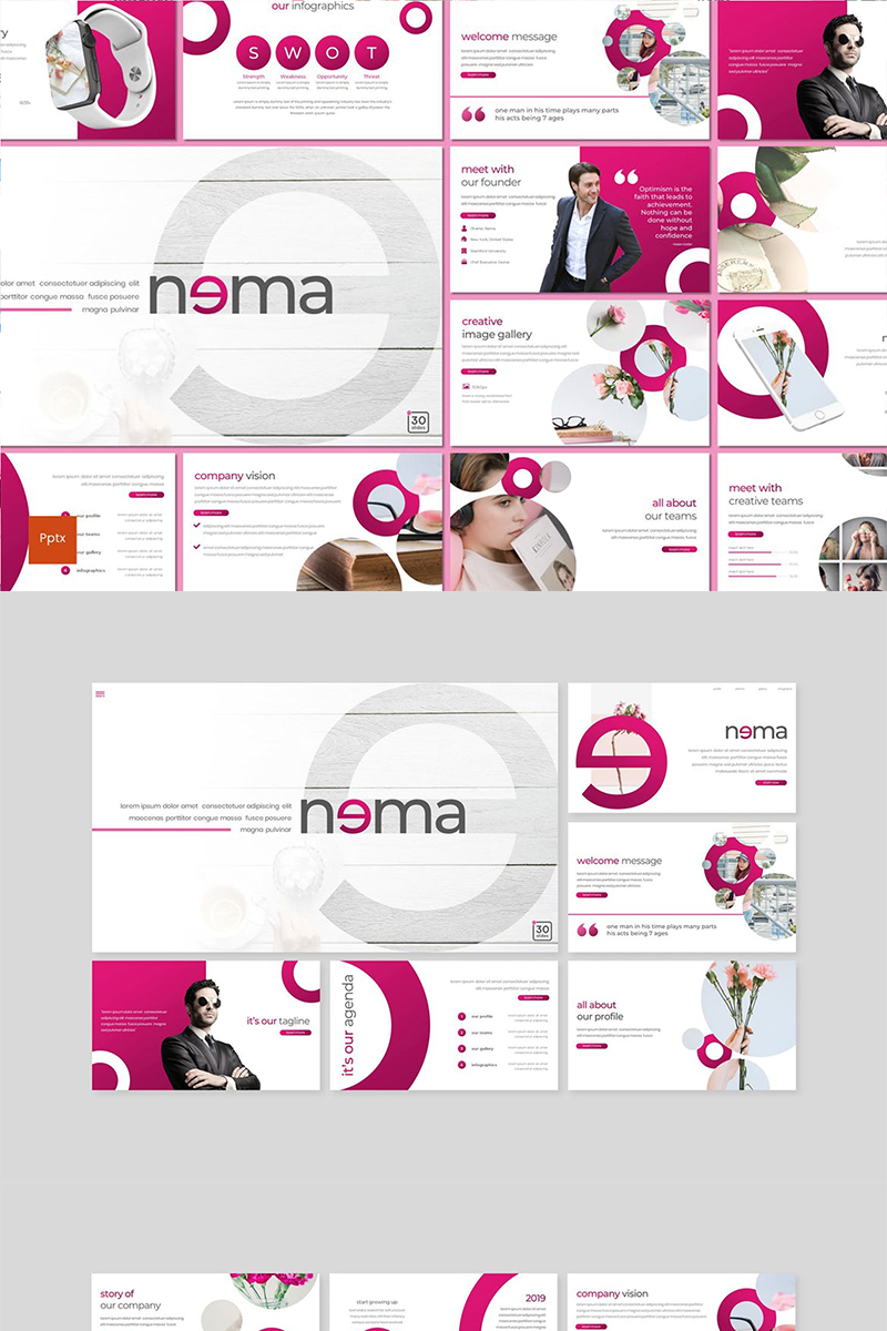 Nema PowerPoint template